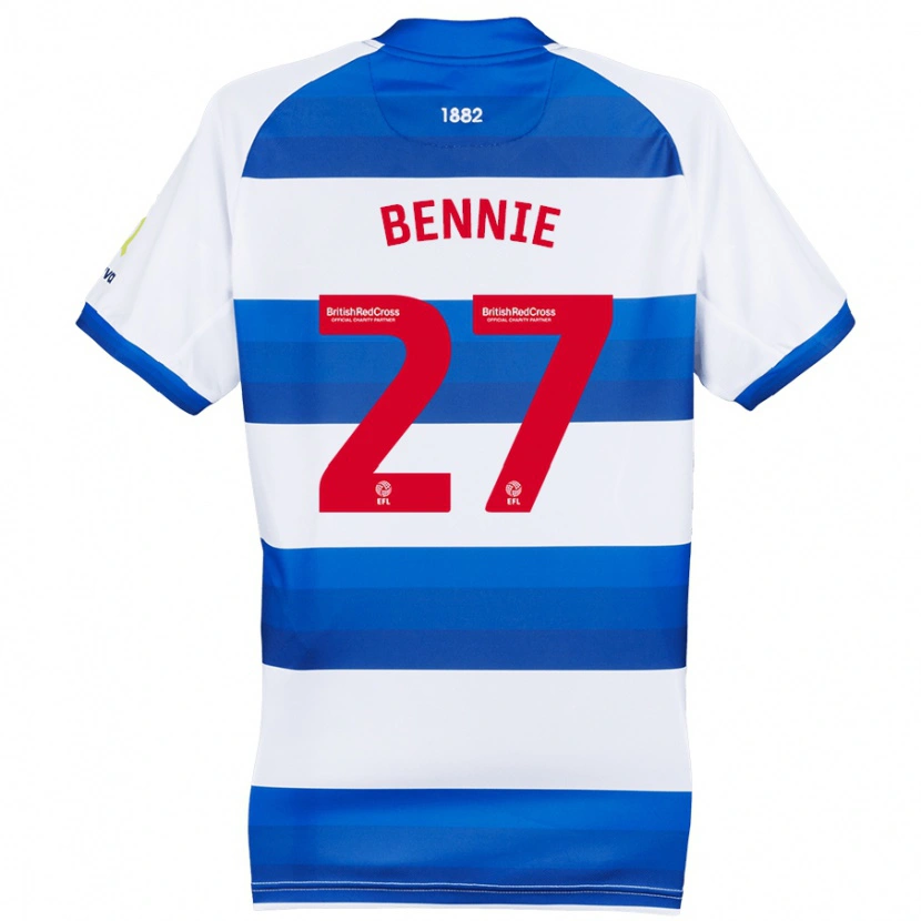 Danxen Herren Daniel Bennie #27 Weiß Blau Heimtrikot Trikot 2024/25 T-Shirt