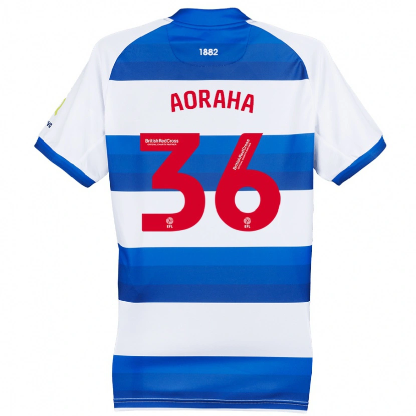 Danxen Herren Alexander Aoraha #36 Weiß Blau Heimtrikot Trikot 2024/25 T-Shirt
