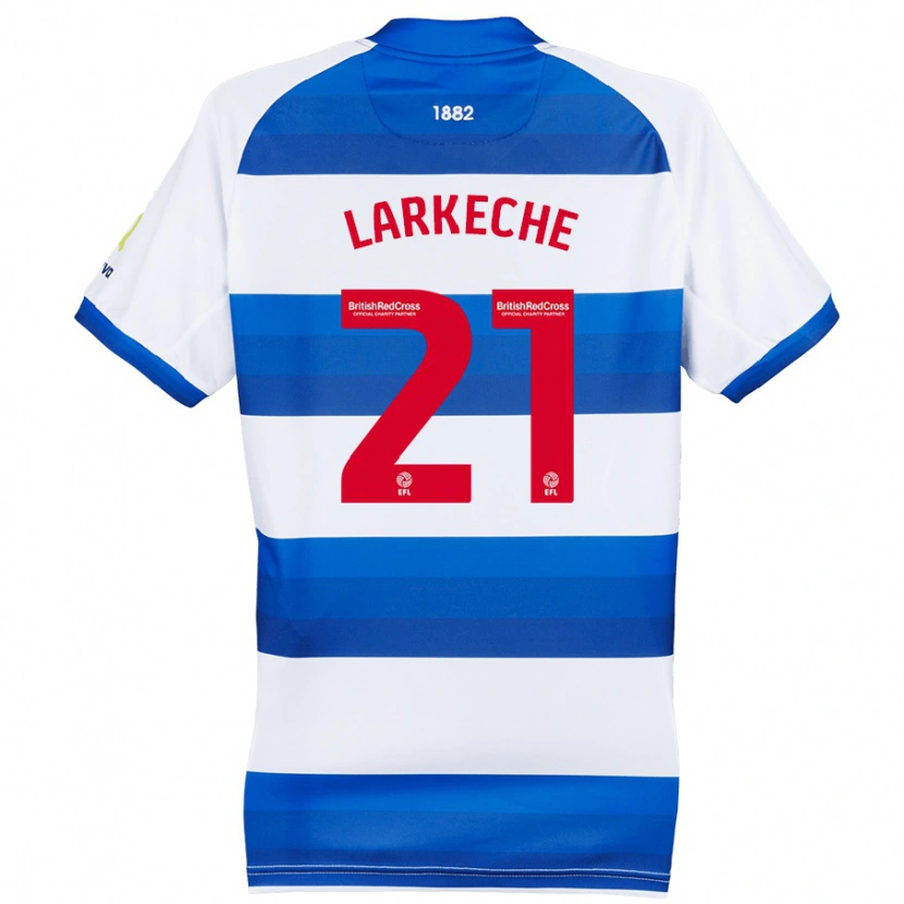 Danxen Herren Ziyad Larkeche #21 Weiß Blau Heimtrikot Trikot 2024/25 T-Shirt