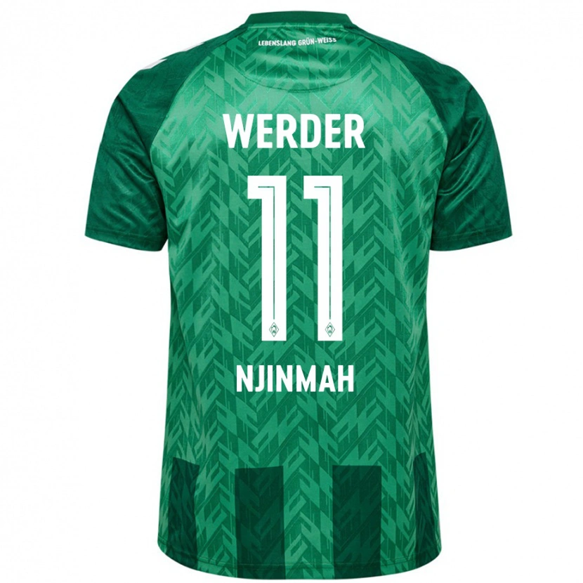 Danxen Herren Justin Njinmah #11 Grün Heimtrikot Trikot 2024/25 T-Shirt