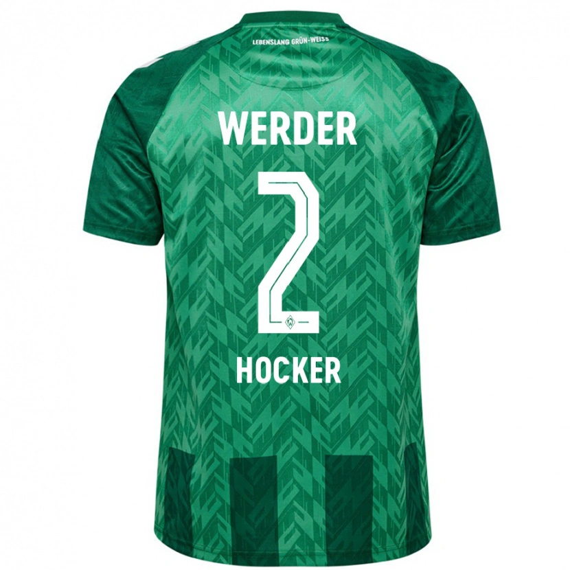 Danxen Herren Luca Höcker #2 Grün Heimtrikot Trikot 2024/25 T-Shirt