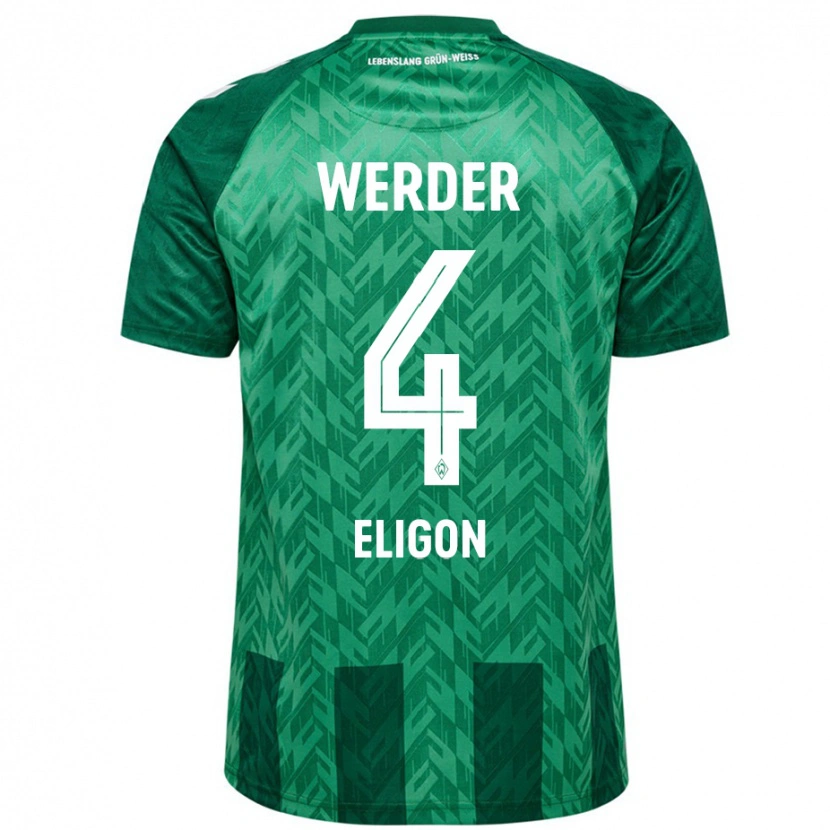 Danxen Herren Kenneth Eligon #4 Grün Heimtrikot Trikot 2024/25 T-Shirt