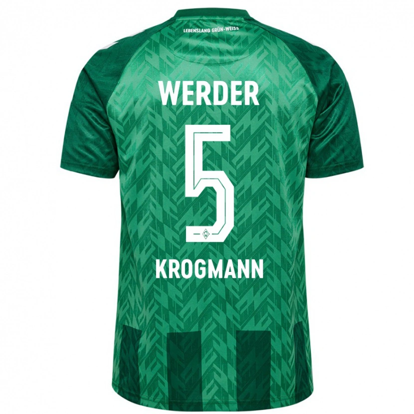 Danxen Herren Avid Krogmann #5 Grün Heimtrikot Trikot 2024/25 T-Shirt