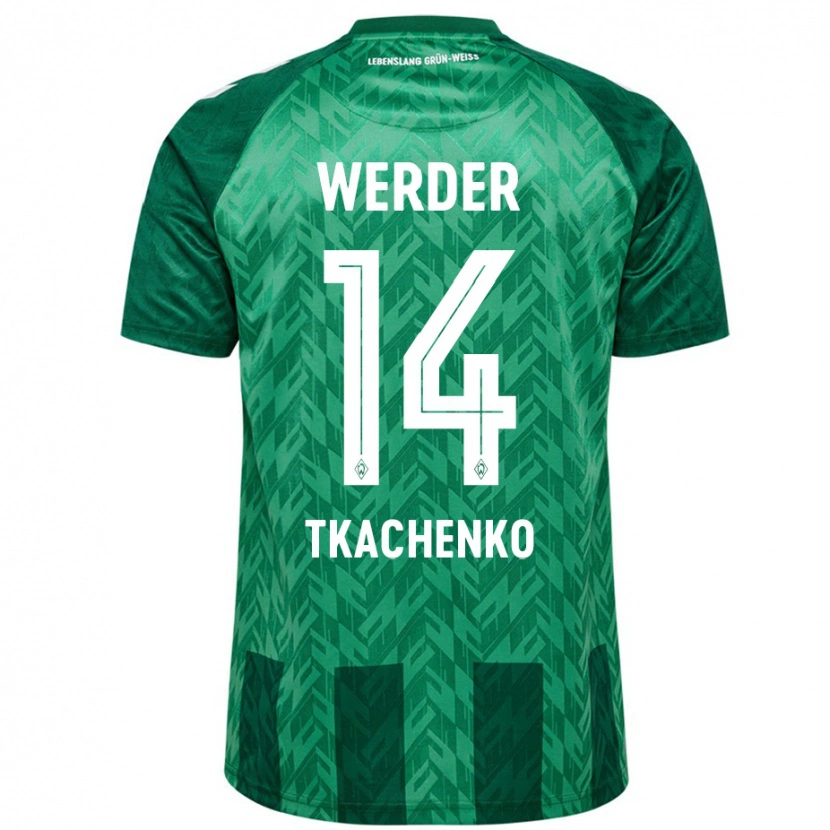 Danxen Herren Oleksandr Tkachenko #14 Grün Heimtrikot Trikot 2024/25 T-Shirt