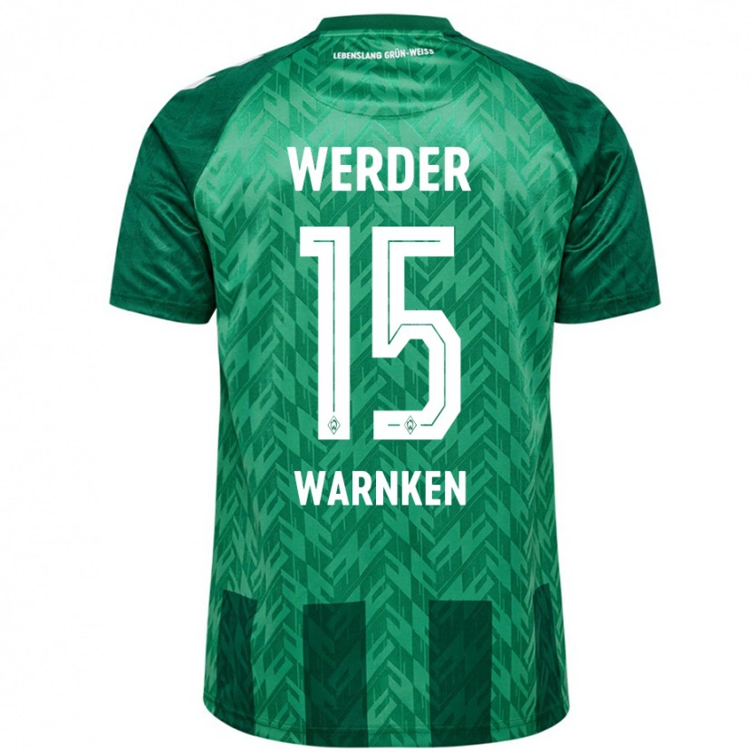 Danxen Herren Jannes Warnken #15 Grün Heimtrikot Trikot 2024/25 T-Shirt