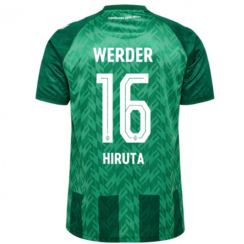 Danxen Herren Ikumi Hiruta #16 Grün Heimtrikot Trikot 2024/25 T-Shirt