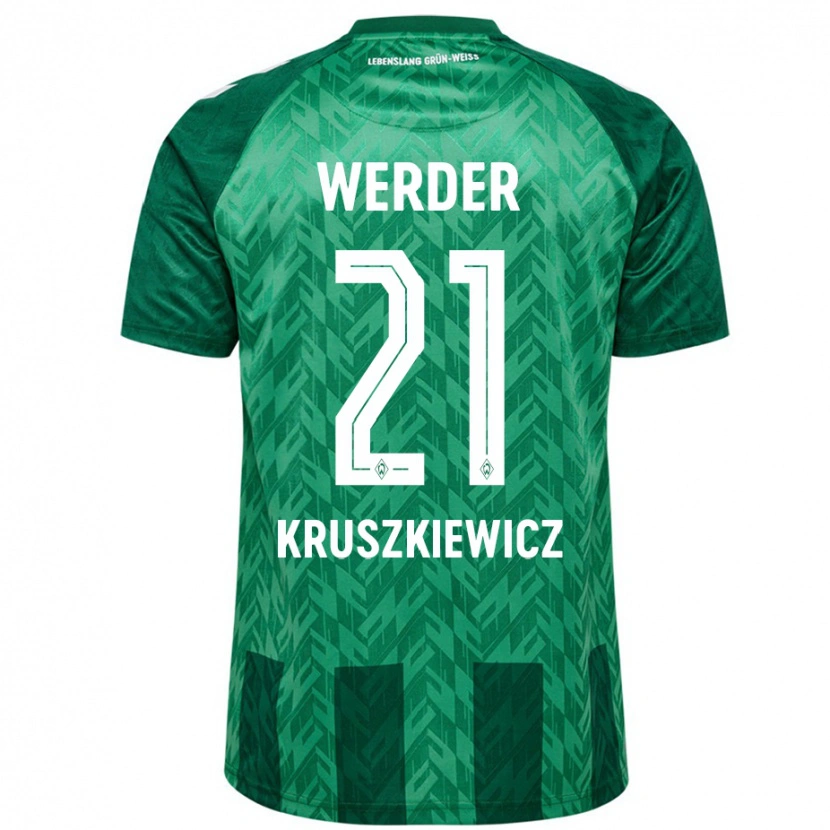 Danxen Herren Jakub Kruszkiewicz #21 Grün Heimtrikot Trikot 2024/25 T-Shirt