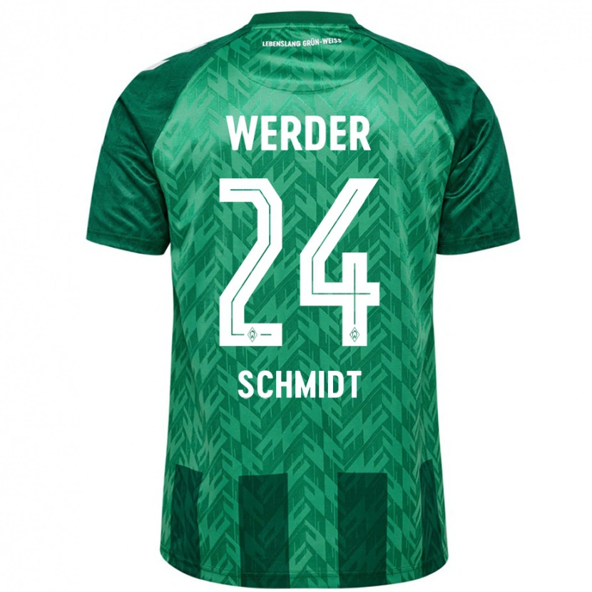 Danxen Herren Lara Schmidt #24 Grün Heimtrikot Trikot 2024/25 T-Shirt