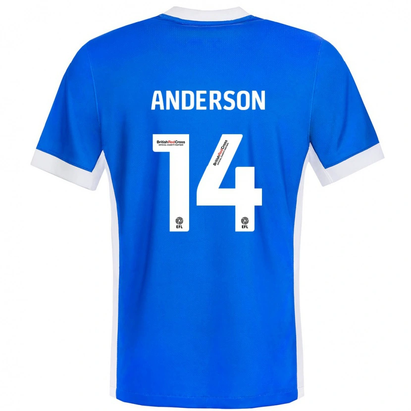 Danxen Herren Keshi Anderson #14 Blau Weiß Heimtrikot Trikot 2024/25 T-Shirt