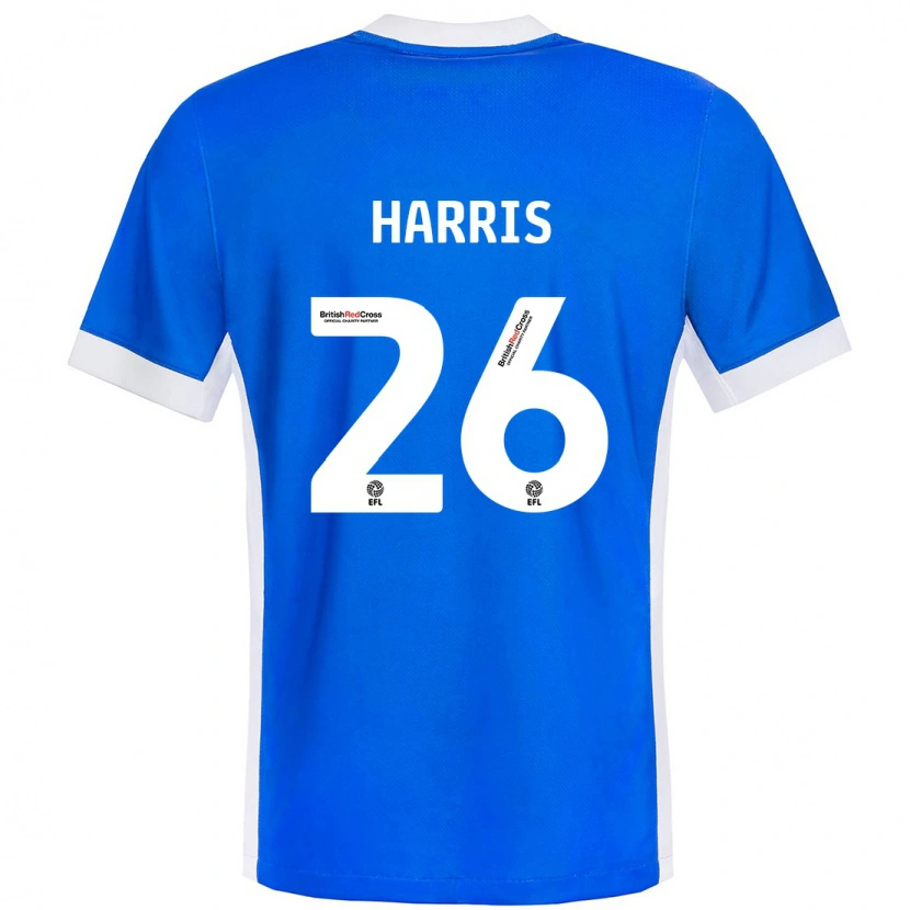 Danxen Herren Luke Harris #26 Blau Weiß Heimtrikot Trikot 2024/25 T-Shirt