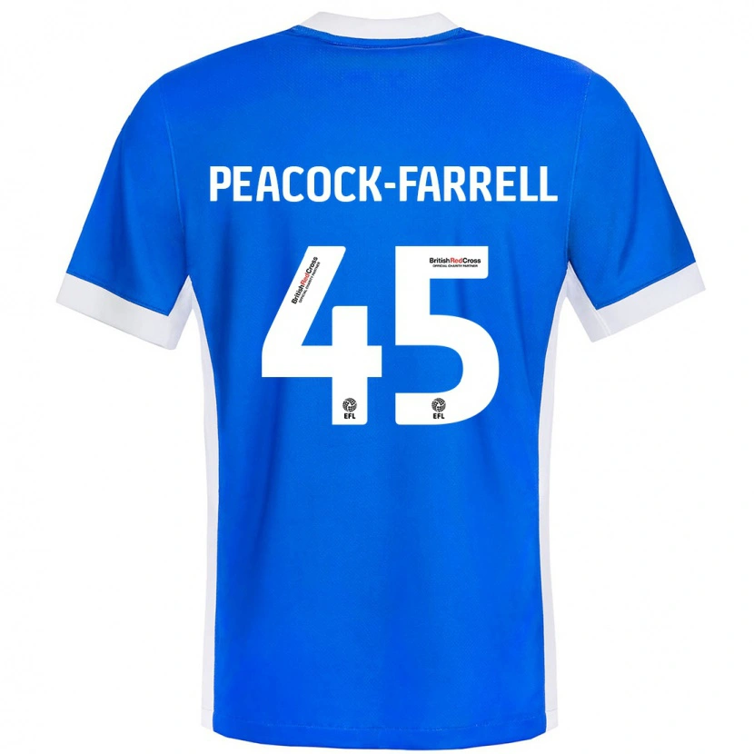 Danxen Herren Bailey Peacock-Farrell #45 Blau Weiß Heimtrikot Trikot 2024/25 T-Shirt