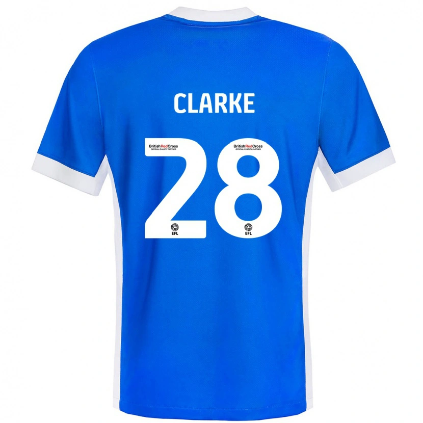 Danxen Herren Charlotte Clarke #28 Blau Weiß Heimtrikot Trikot 2024/25 T-Shirt