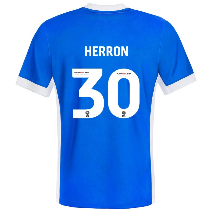 Danxen Herren Neve Herron #30 Blau Weiß Heimtrikot Trikot 2024/25 T-Shirt