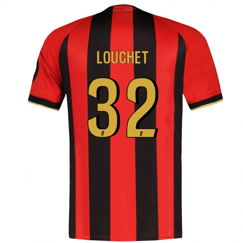 Danxen Herren Tom Louchet #32 Rot Schwarz Heimtrikot Trikot 2024/25 T-Shirt