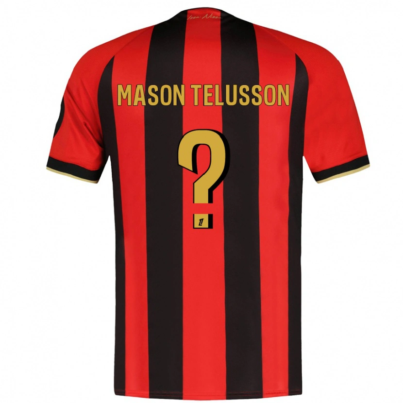 Danxen Herren Jah Mason Telusson #0 Rot Schwarz Heimtrikot Trikot 2024/25 T-Shirt