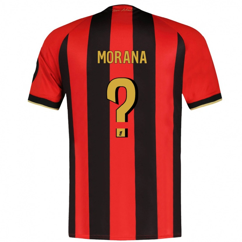 Danxen Herren Djelan Morana #0 Rot Schwarz Heimtrikot Trikot 2024/25 T-Shirt