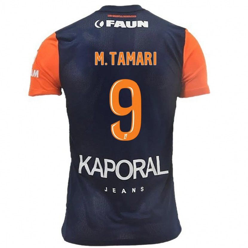 Danxen Herren Mousa Tamari #9 Marineblau Orange Heimtrikot Trikot 2024/25 T-Shirt