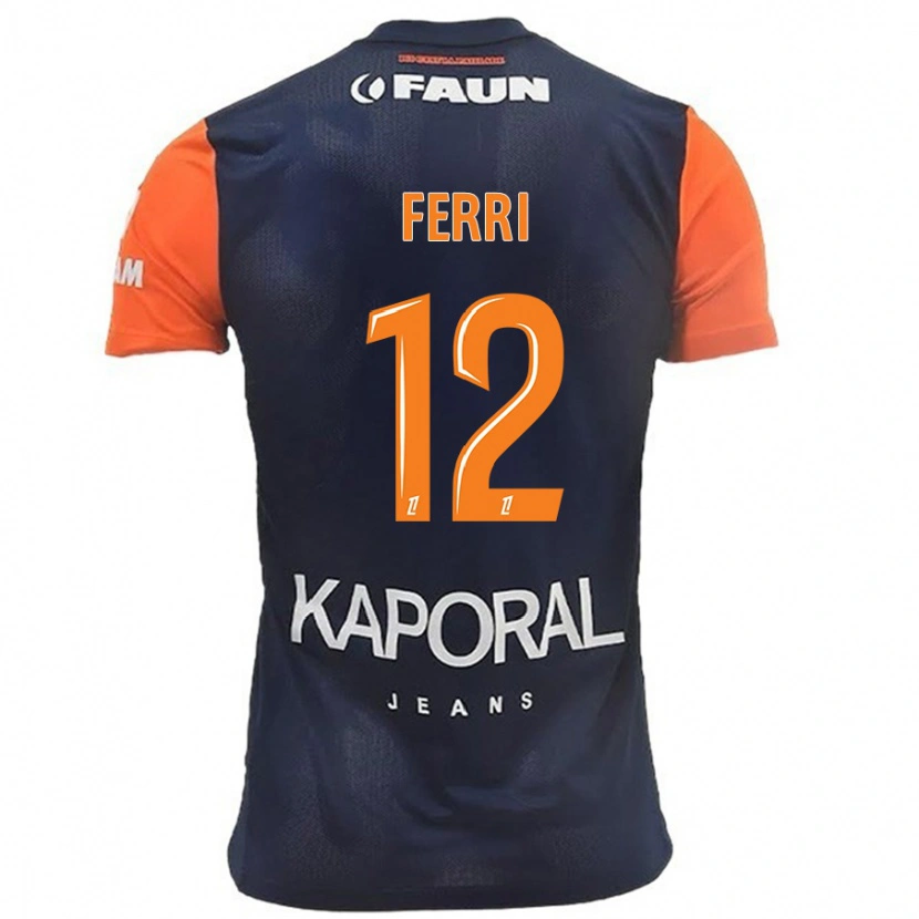 Danxen Herren Jordan Ferri #12 Marineblau Orange Heimtrikot Trikot 2024/25 T-Shirt