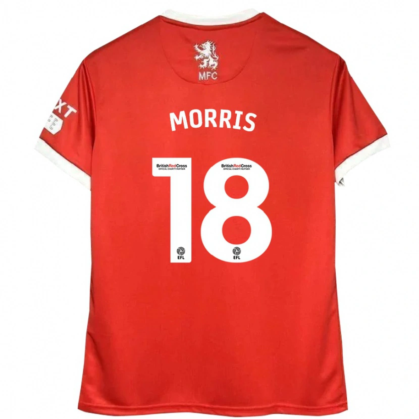 Danxen Herren Aidan Morris #18 Rot Weiß Heimtrikot Trikot 2024/25 T-Shirt