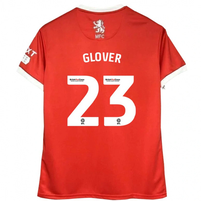 Danxen Herren Tom Glover #23 Rot Weiß Heimtrikot Trikot 2024/25 T-Shirt