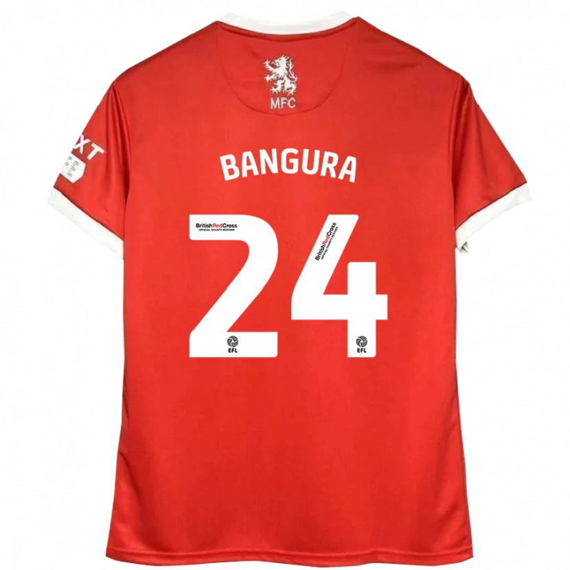 Danxen Herren Alex Bangura #24 Rot Weiß Heimtrikot Trikot 2024/25 T-Shirt