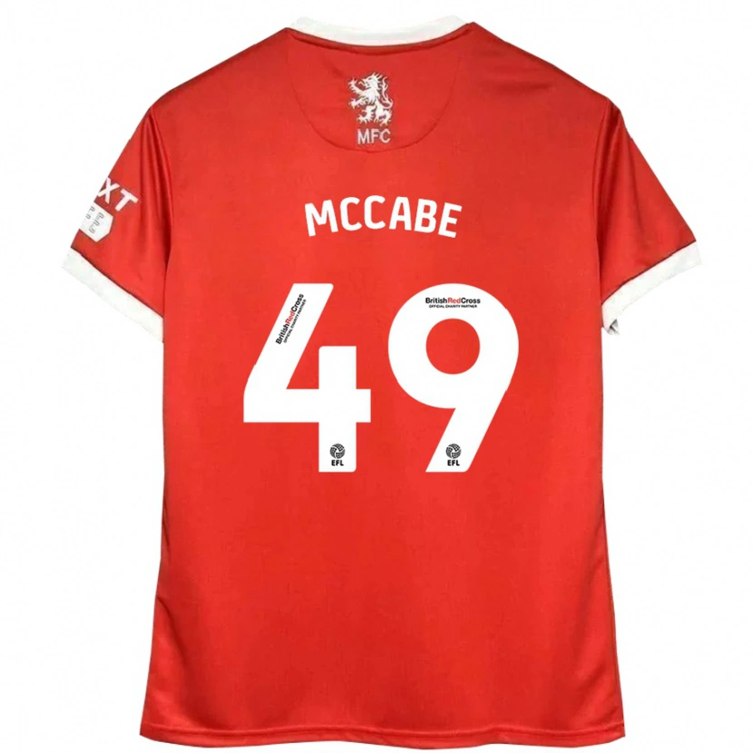 Danxen Herren Law Mccabe #49 Rot Weiß Heimtrikot Trikot 2024/25 T-Shirt