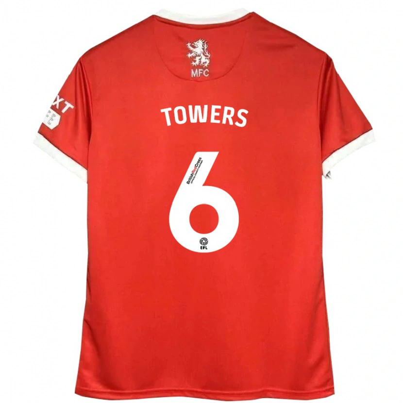 Danxen Herren Abby Towers #6 Rot Weiß Heimtrikot Trikot 2024/25 T-Shirt