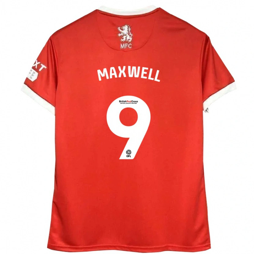 Danxen Herren Armani Maxwell #9 Rot Weiß Heimtrikot Trikot 2024/25 T-Shirt