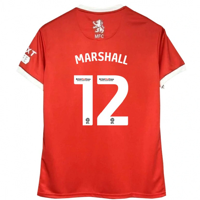 Danxen Herren Eve Marshall #12 Rot Weiß Heimtrikot Trikot 2024/25 T-Shirt