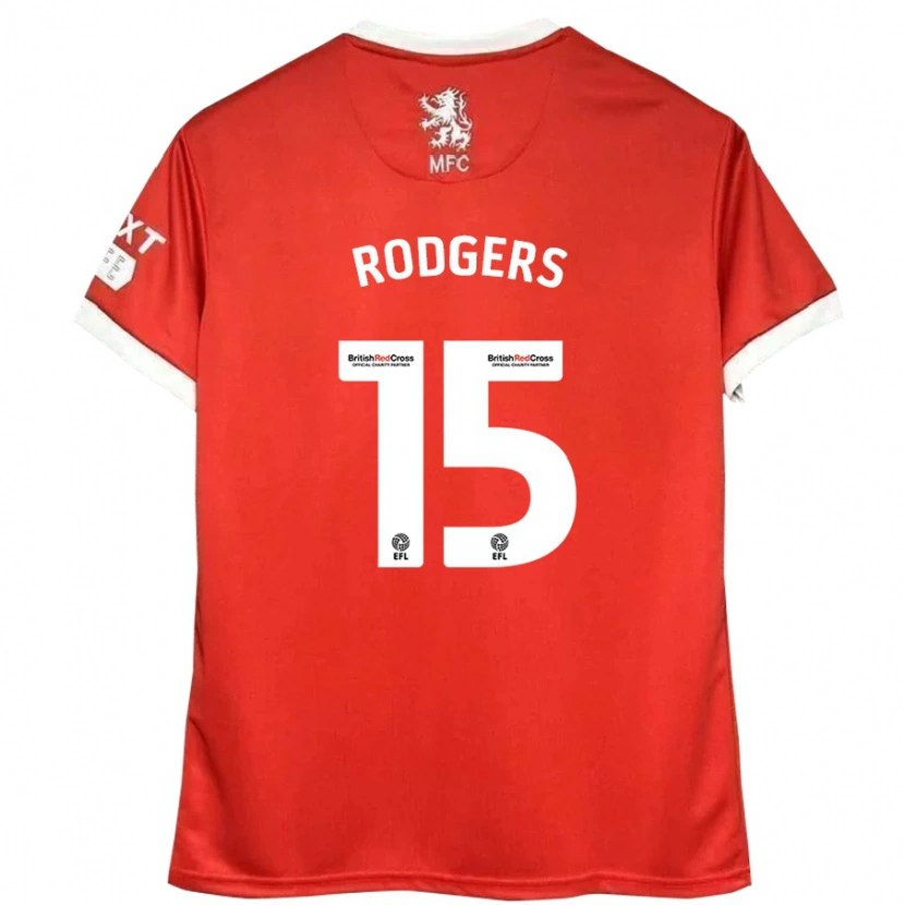 Danxen Herren Amber Rodgers #15 Rot Weiß Heimtrikot Trikot 2024/25 T-Shirt