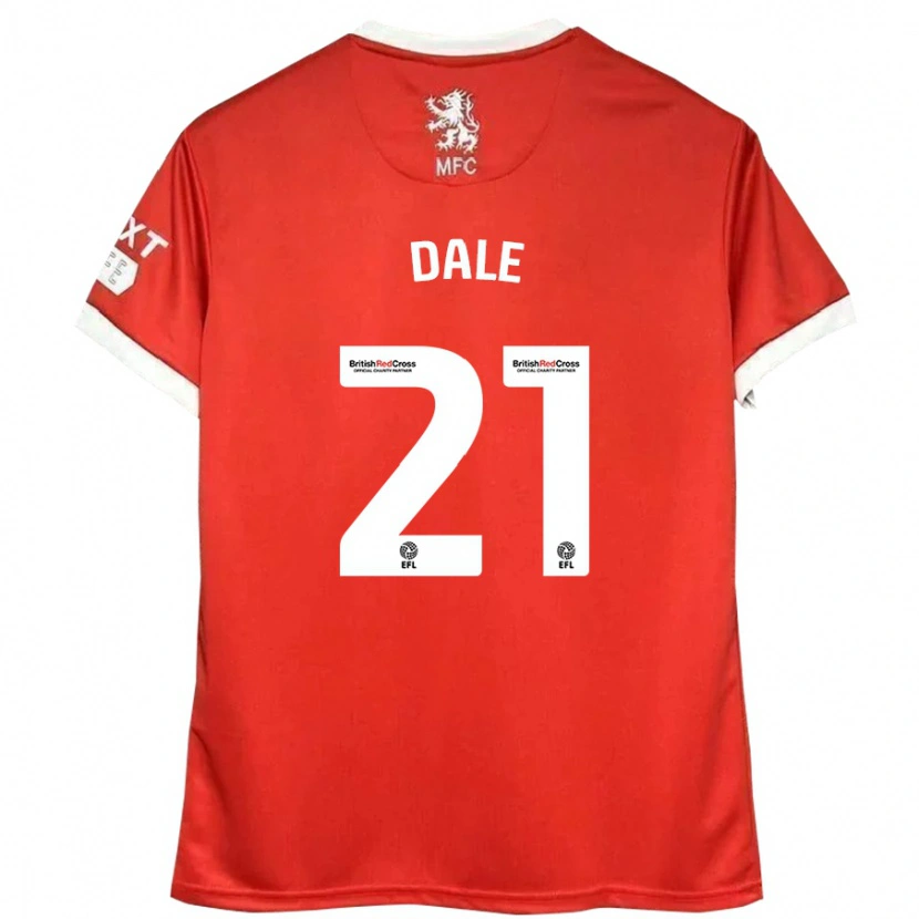 Danxen Herren Faye Dale #21 Rot Weiß Heimtrikot Trikot 2024/25 T-Shirt