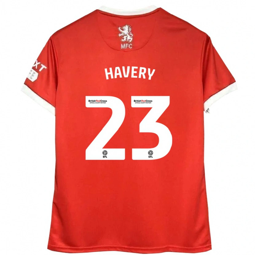Danxen Herren Nicole Havery #23 Rot Weiß Heimtrikot Trikot 2024/25 T-Shirt