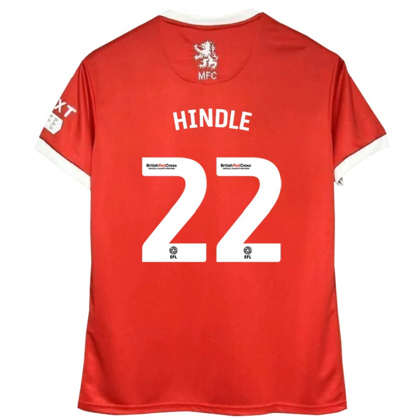 Danxen Herren Rachel Hindle #22 Rot Weiß Heimtrikot Trikot 2024/25 T-Shirt