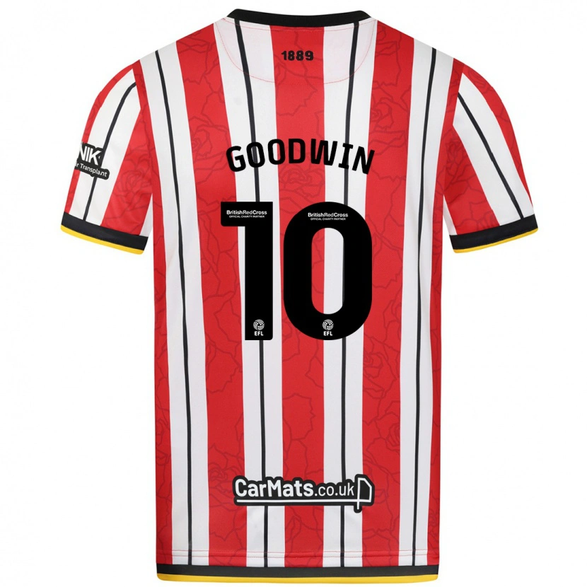 Danxen Herren Isobel Goodwin #10 Rot Weiße Streifen Heimtrikot Trikot 2024/25 T-Shirt