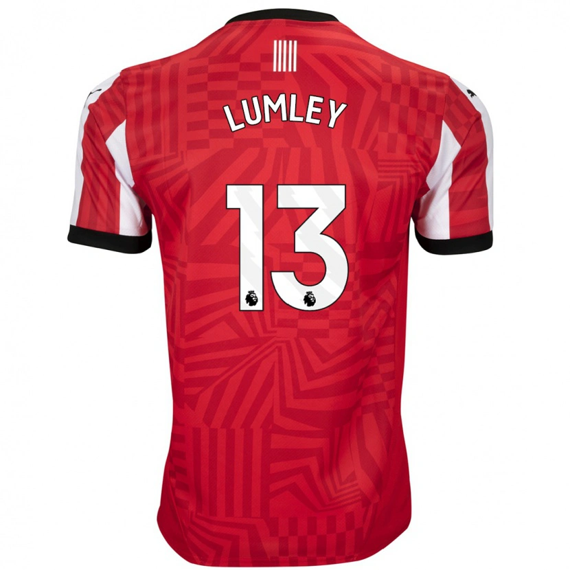 Danxen Herren Joe Lumley #13 Rot Weiß Heimtrikot Trikot 2024/25 T-Shirt