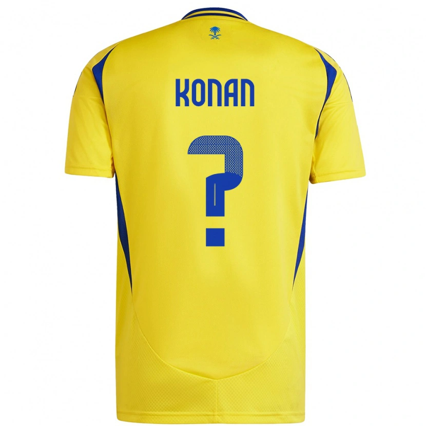 Danxen Herren Ghislain Konan #0 Gelb Blau Heimtrikot Trikot 2024/25 T-Shirt