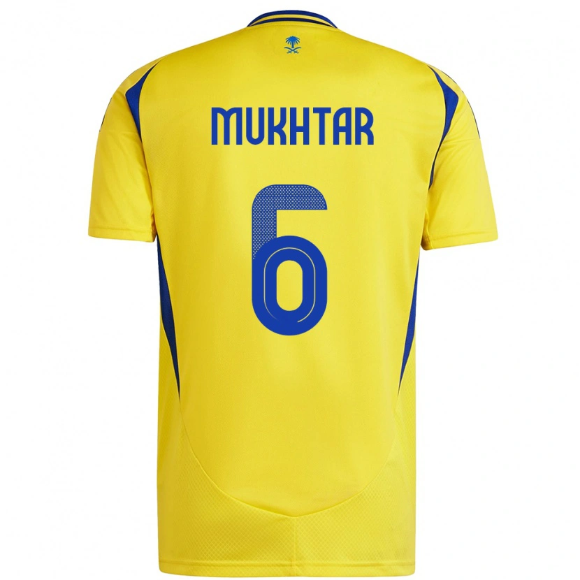 Danxen Herren Mukhtar Ali #6 Gelb Blau Heimtrikot Trikot 2024/25 T-Shirt