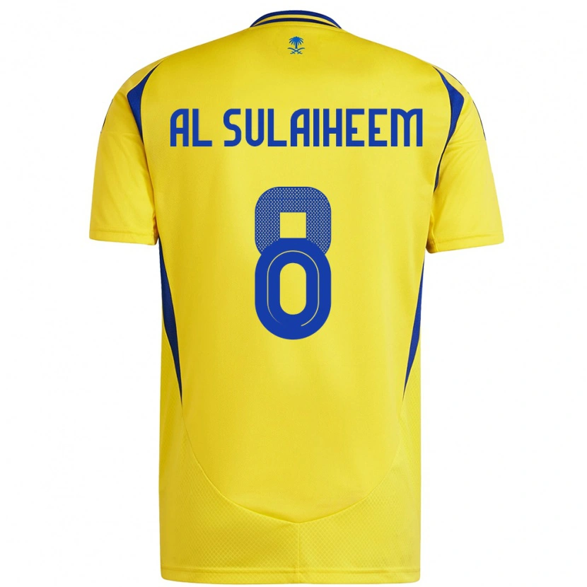 Danxen Herren Abdulmajeed Al-Sulayhim #8 Gelb Blau Heimtrikot Trikot 2024/25 T-Shirt