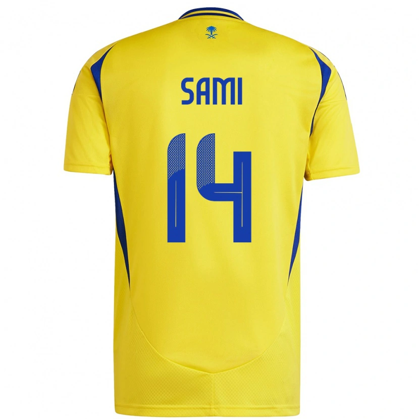 Danxen Herren Sami Al-Najei #14 Gelb Blau Heimtrikot Trikot 2024/25 T-Shirt