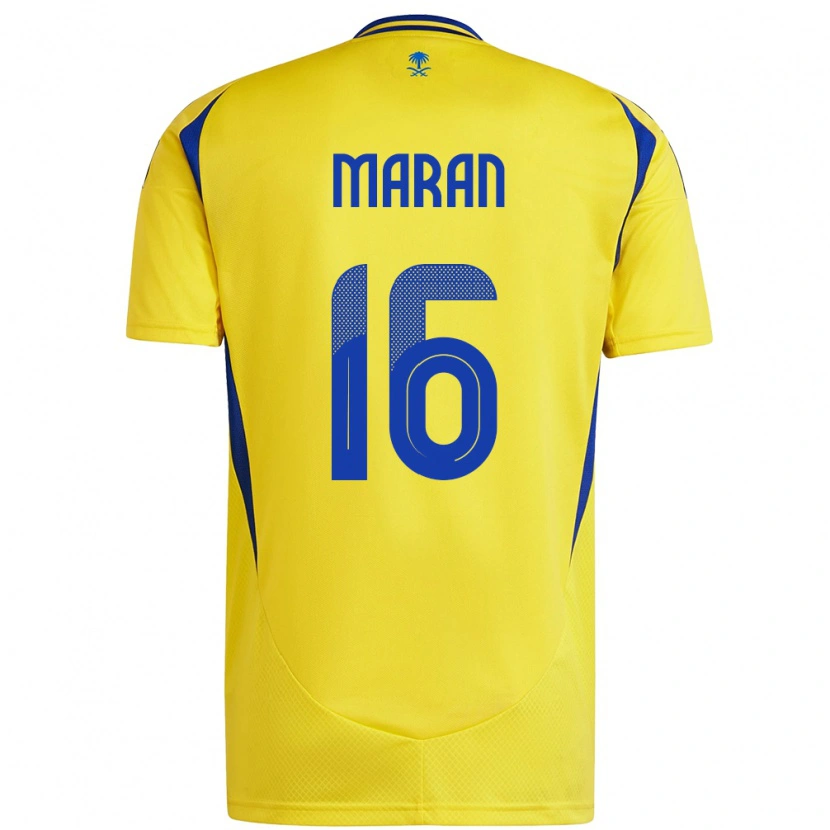 Danxen Herren Mohammed Maran #16 Gelb Blau Heimtrikot Trikot 2024/25 T-Shirt
