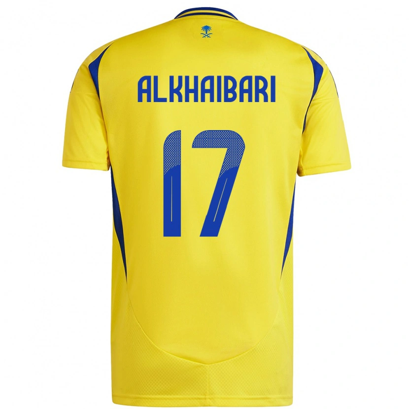 Danxen Herren Abdullah Al-Khaibari #17 Gelb Blau Heimtrikot Trikot 2024/25 T-Shirt