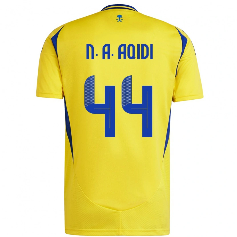Danxen Herren Nawaf Al-Aqidi #44 Gelb Blau Heimtrikot Trikot 2024/25 T-Shirt