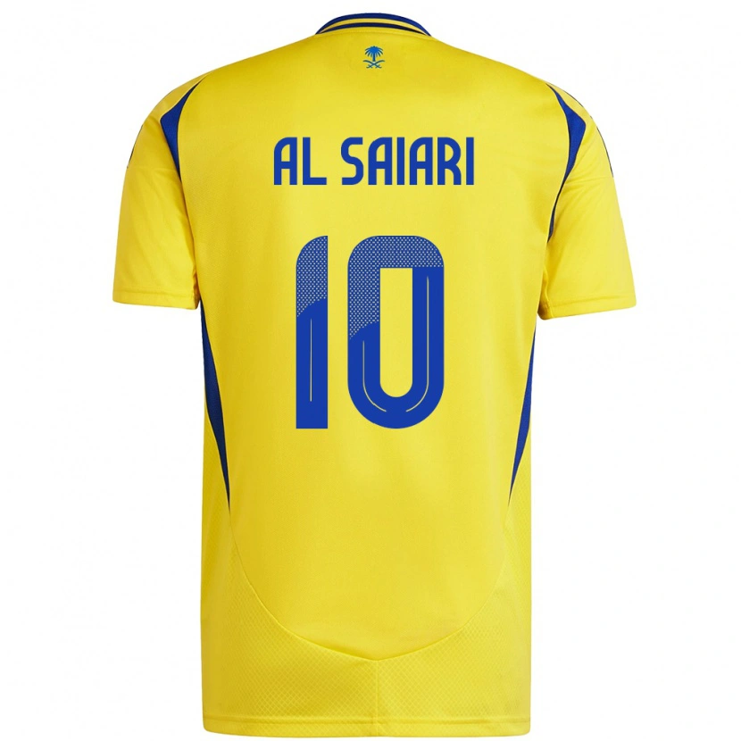 Danxen Herren Mubarkh Al-Saiari #10 Gelb Blau Heimtrikot Trikot 2024/25 T-Shirt