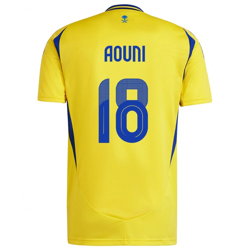 Danxen Herren Samia Aouni #18 Gelb Blau Heimtrikot Trikot 2024/25 T-Shirt