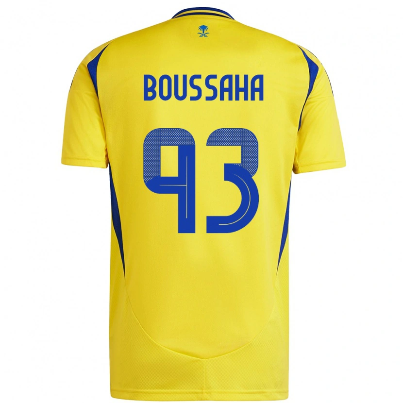 Danxen Herren Lina Boussaha #93 Gelb Blau Heimtrikot Trikot 2024/25 T-Shirt