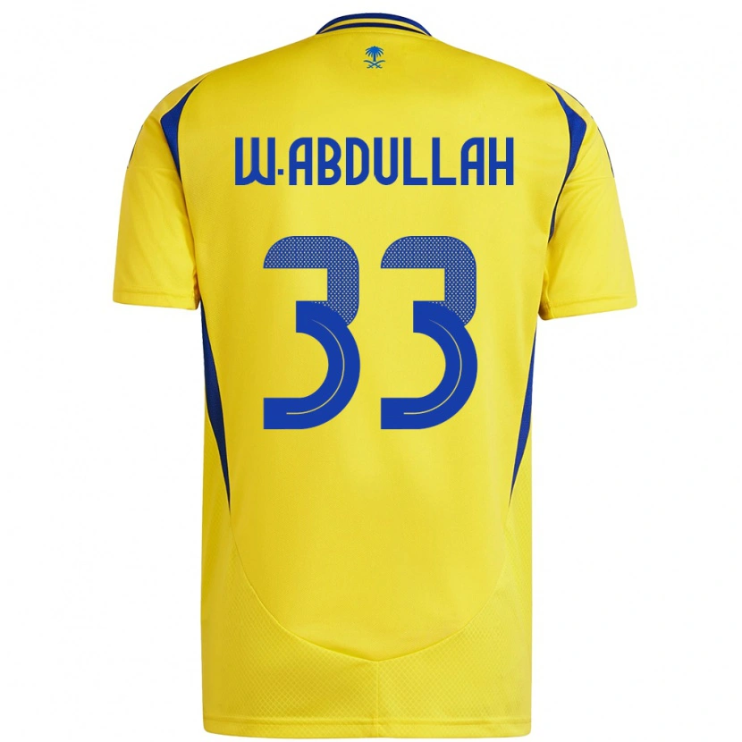 Danxen Herren Waleed Abdullah #33 Gelb Blau Heimtrikot Trikot 2024/25 T-Shirt