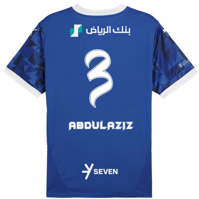 Danxen Herren Al Jawhara Abdulaziz #3 Dunkelblau Weiß Heimtrikot Trikot 2024/25 T-Shirt