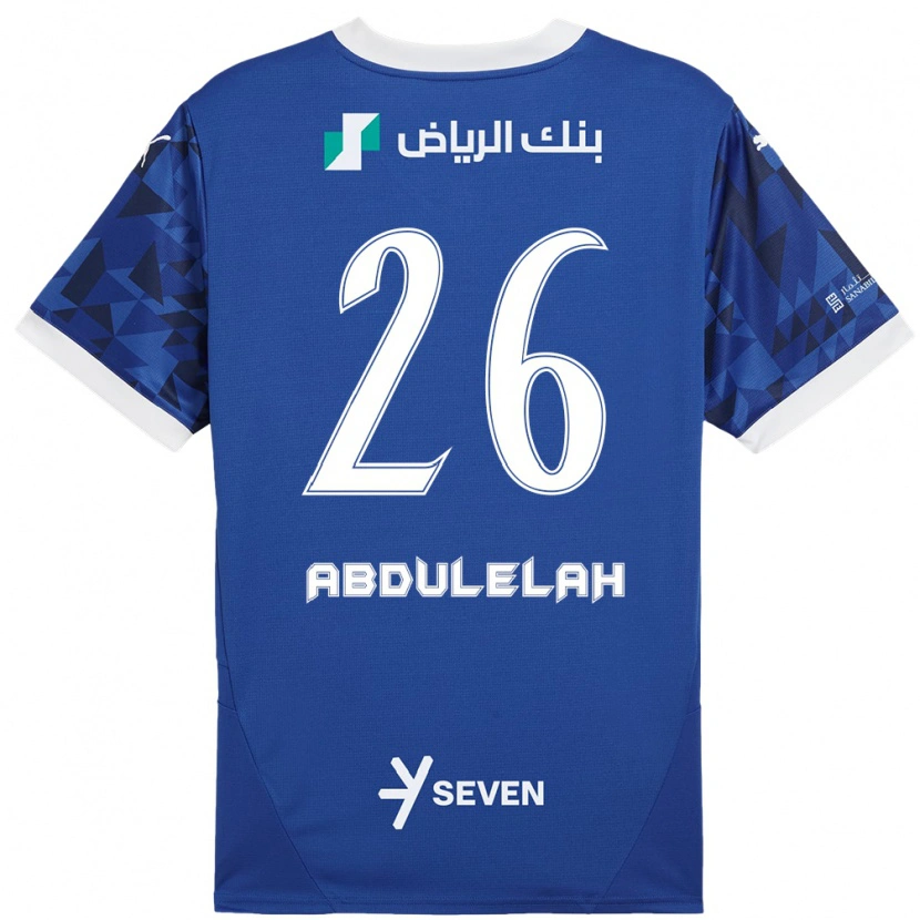 Danxen Herren Abdulelah Al-Malki #26 Dunkelblau Weiß Heimtrikot Trikot 2024/25 T-Shirt
