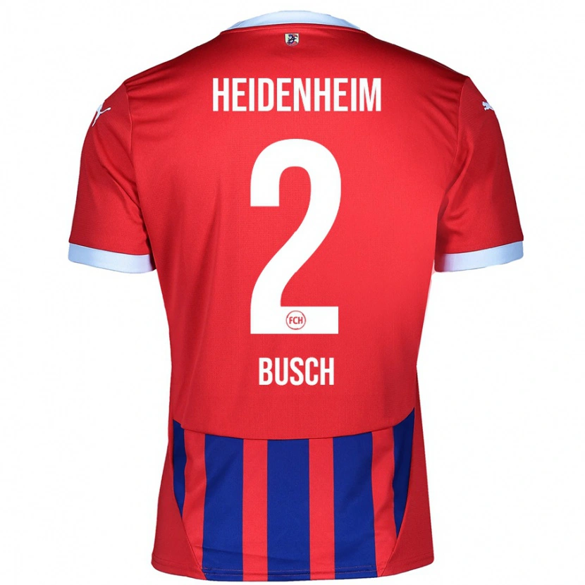 Danxen Herren Marnon Busch #2 Rot Blau Heimtrikot Trikot 2024/25 T-Shirt