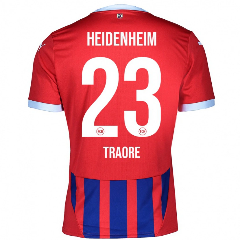 Danxen Herren Omar Traoré #23 Rot Blau Heimtrikot Trikot 2024/25 T-Shirt